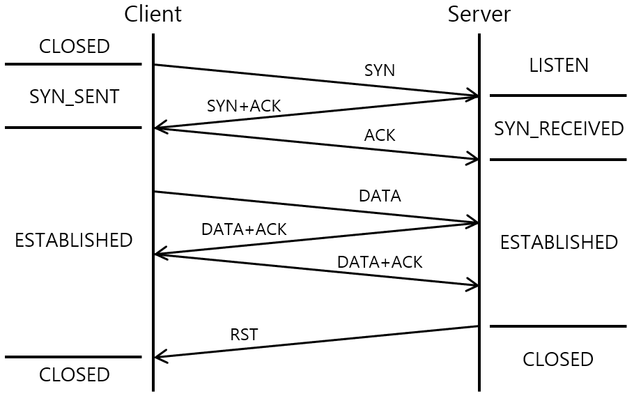 [그림 3] TCP Reset in Connection