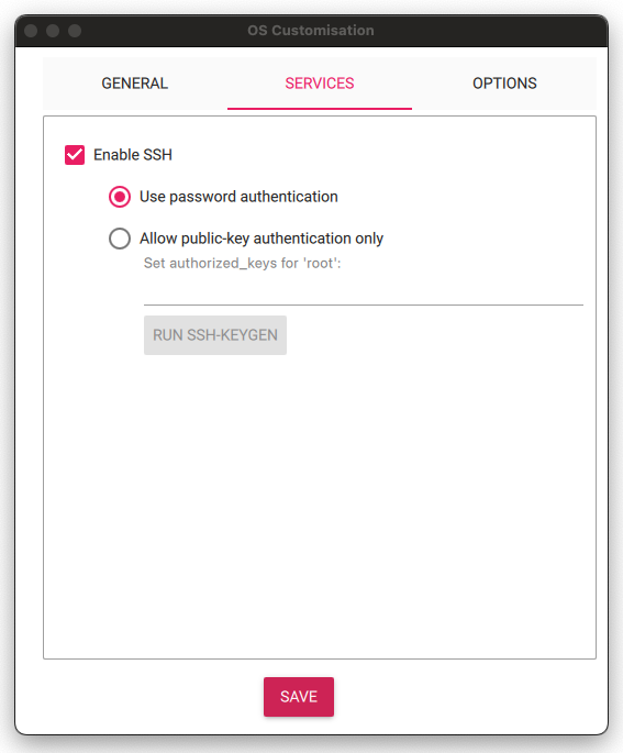 [Figure 5] Raspberry Pi Imager Services